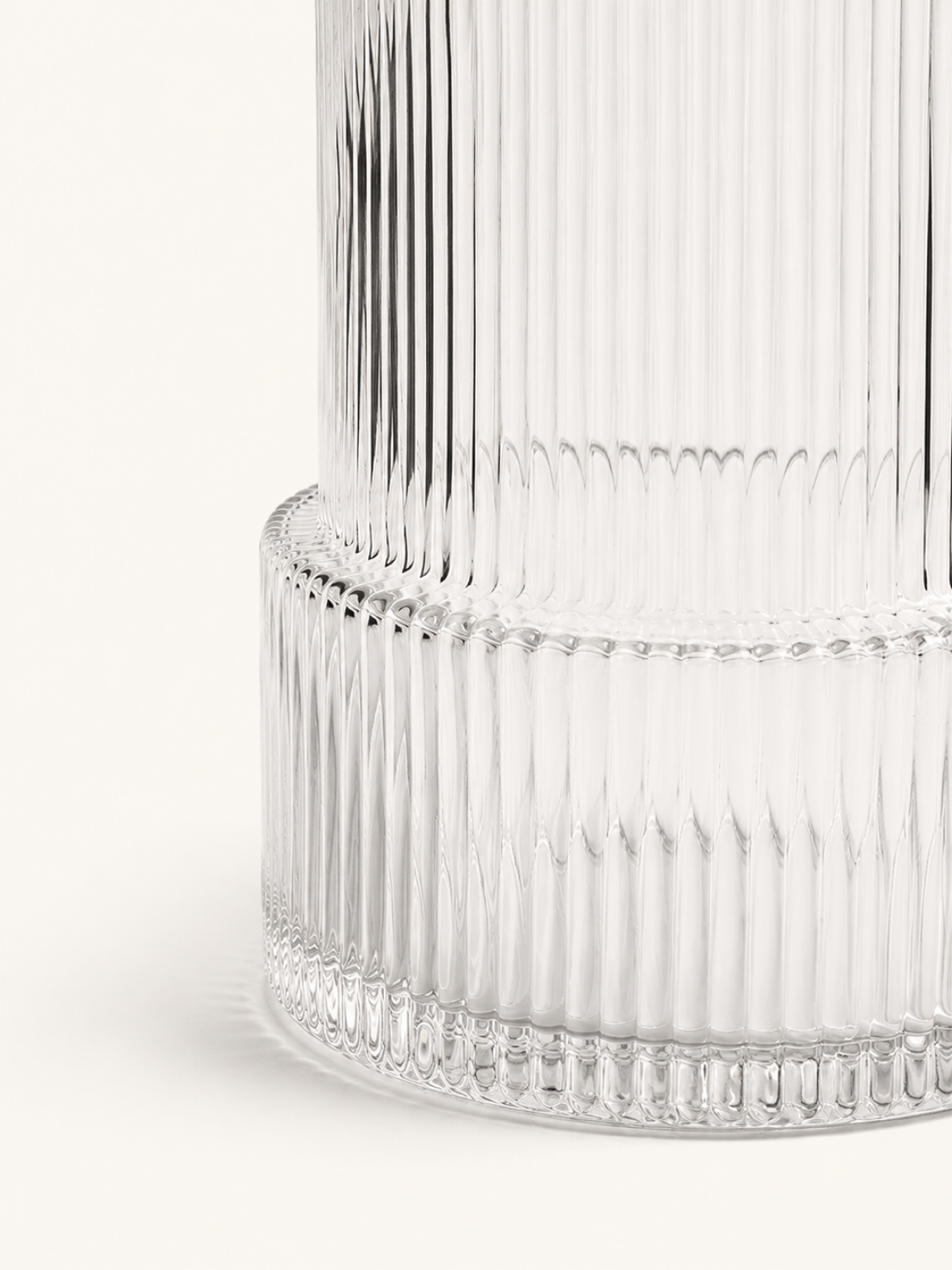 Ondine Ribbed Glass Vase