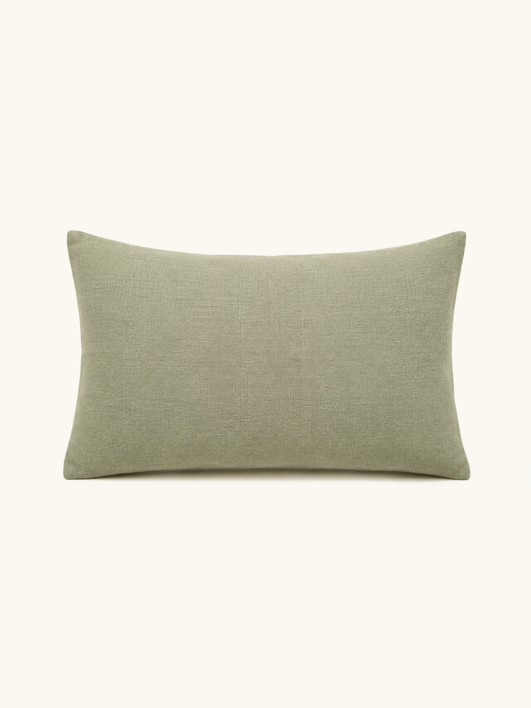 Lumbar Linen Cushion · Sage