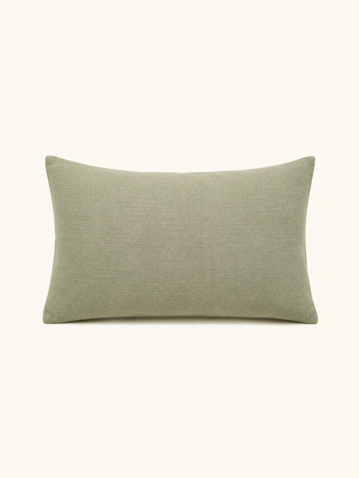 Lumbar Linen Cushion · Sage