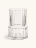 Ondine Ribbed Glass Vase