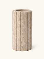 Ripple Travertine Vase