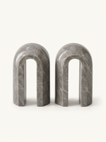 Arc Marble Bookends