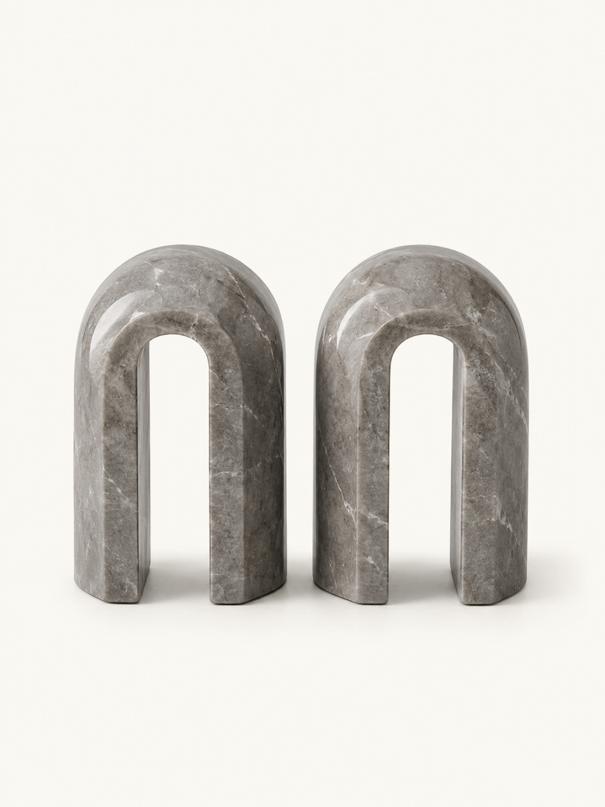Arc Marble Bookends