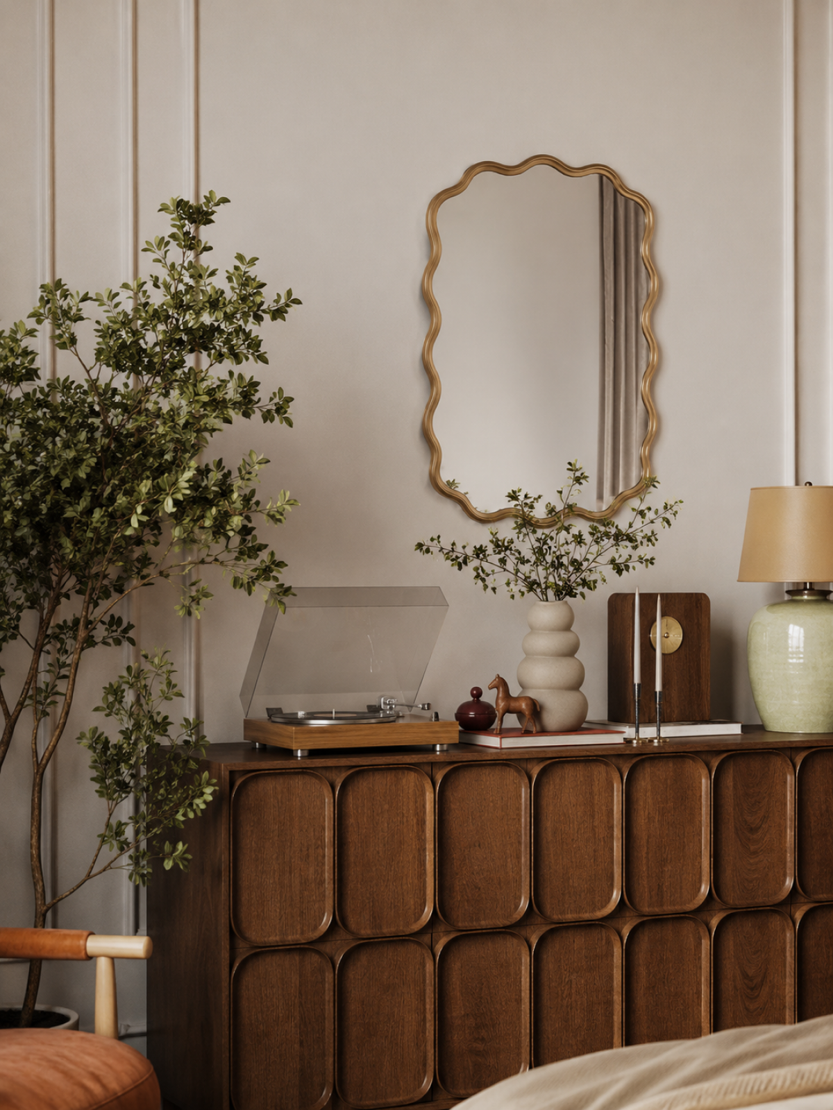 Scallop Wall Mirror