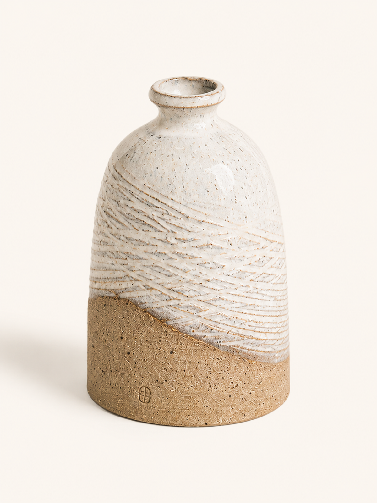 Pebble Glazed Bud Vase