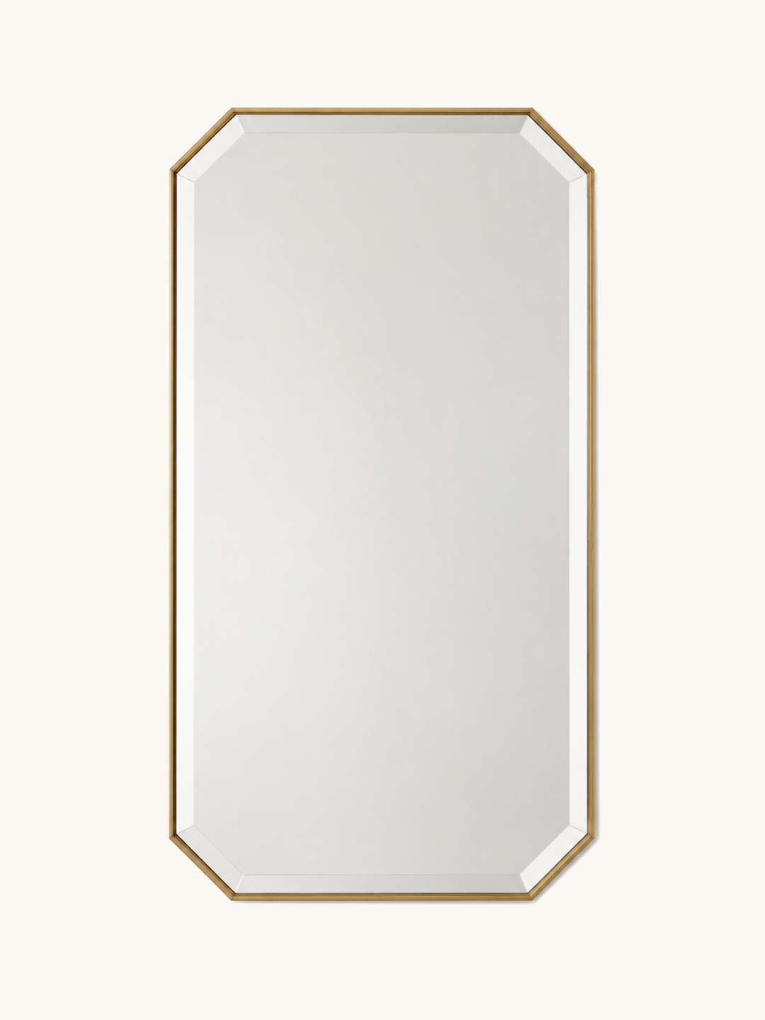 Bevel Brass Mirror