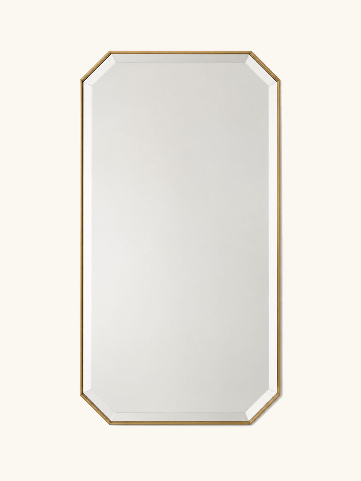 Bevel Brass Mirror
