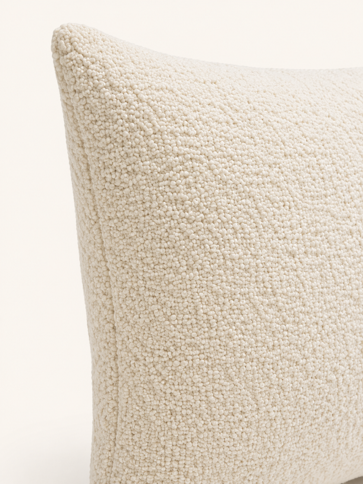 Boucle Cushion · Bone