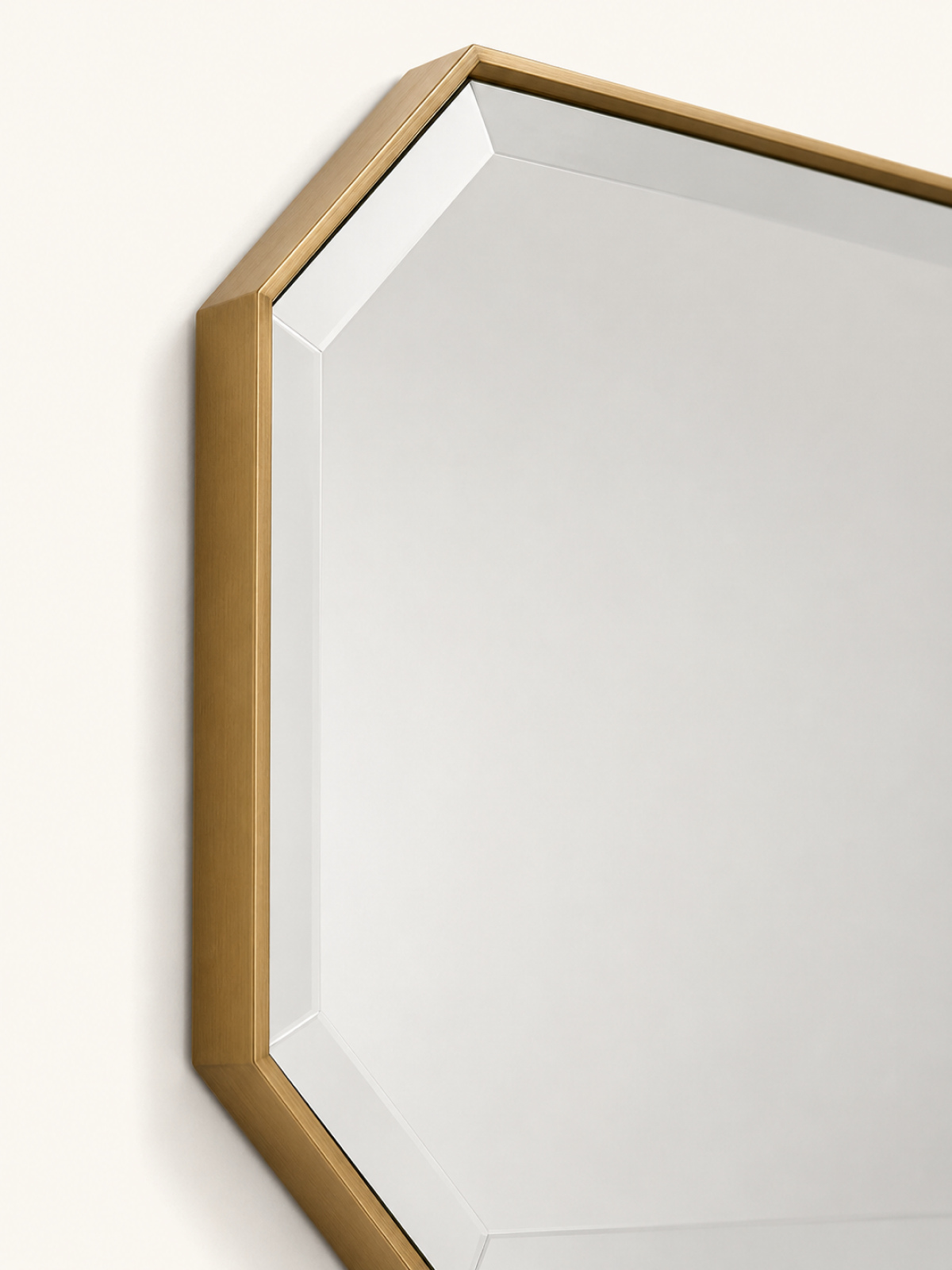 Bevel Brass Mirror