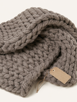 Chunky Wool Throw · Ash