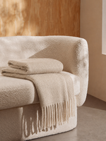 Alpaca Throw · Oat