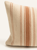 Striped Cotton Cushion · Clay