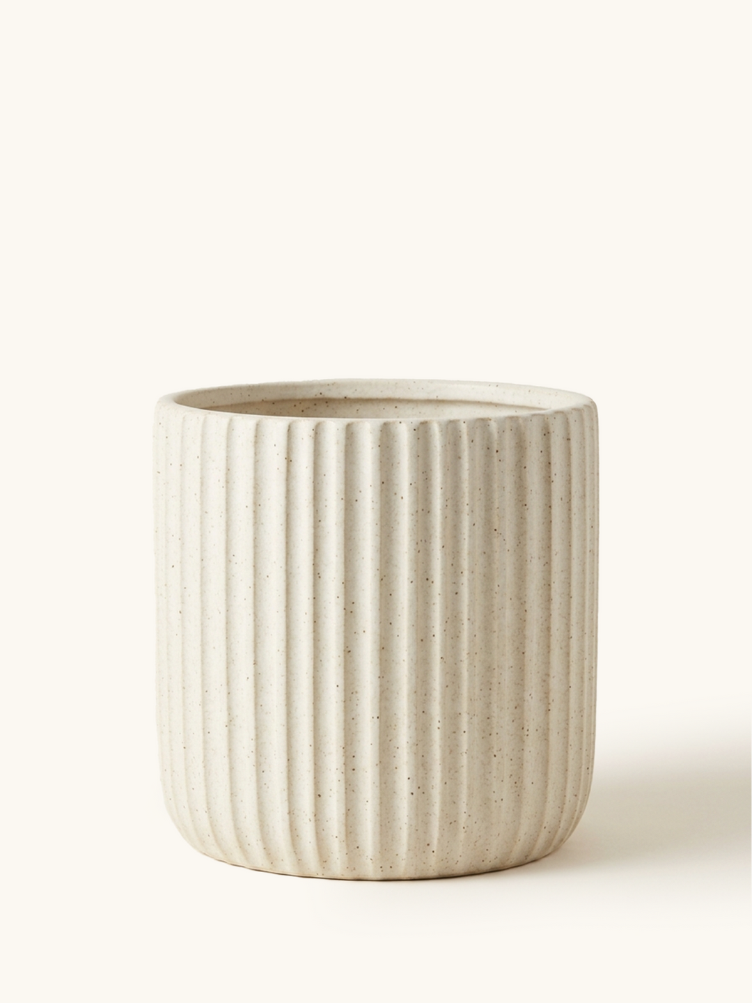 Fluted Stoneware Planter