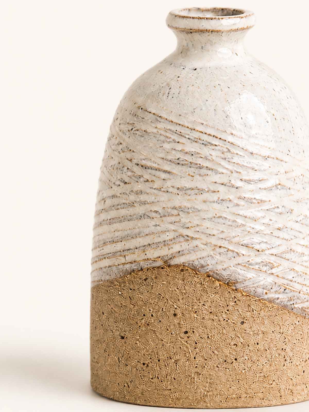 Pebble Glazed Bud Vase