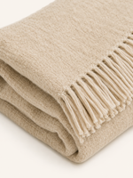 Alpaca Throw · Oat