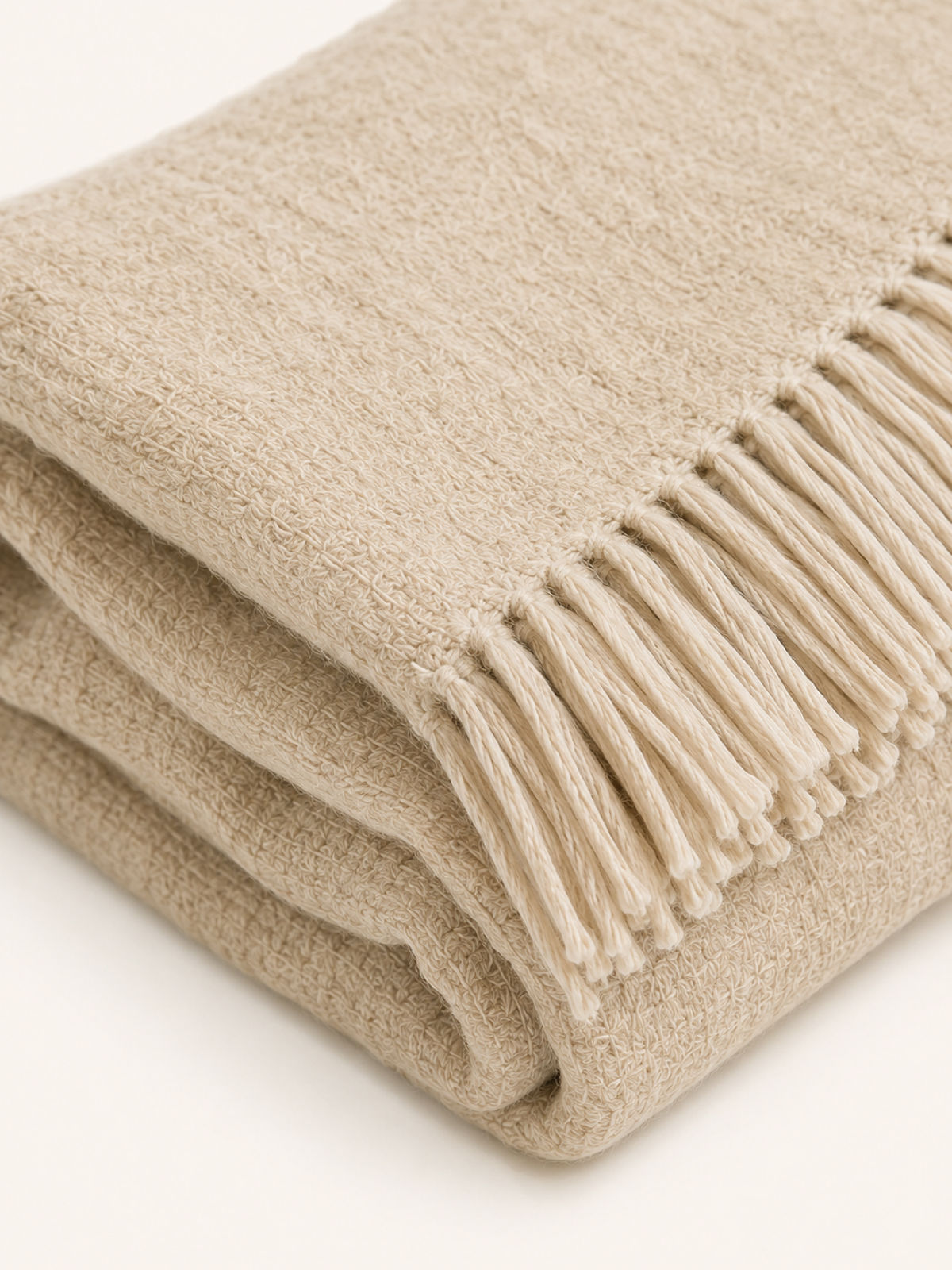 Alpaca Throw · Oat