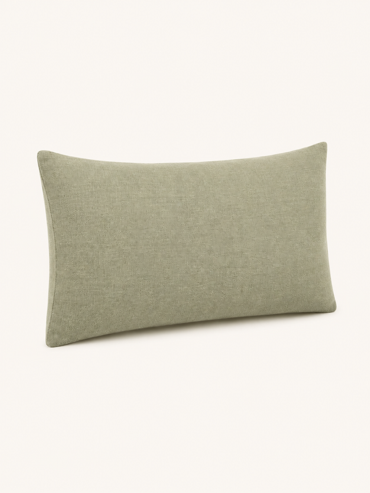 Lumbar Linen Cushion · Sage