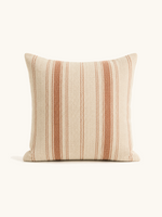 Striped Cotton Cushion · Clay