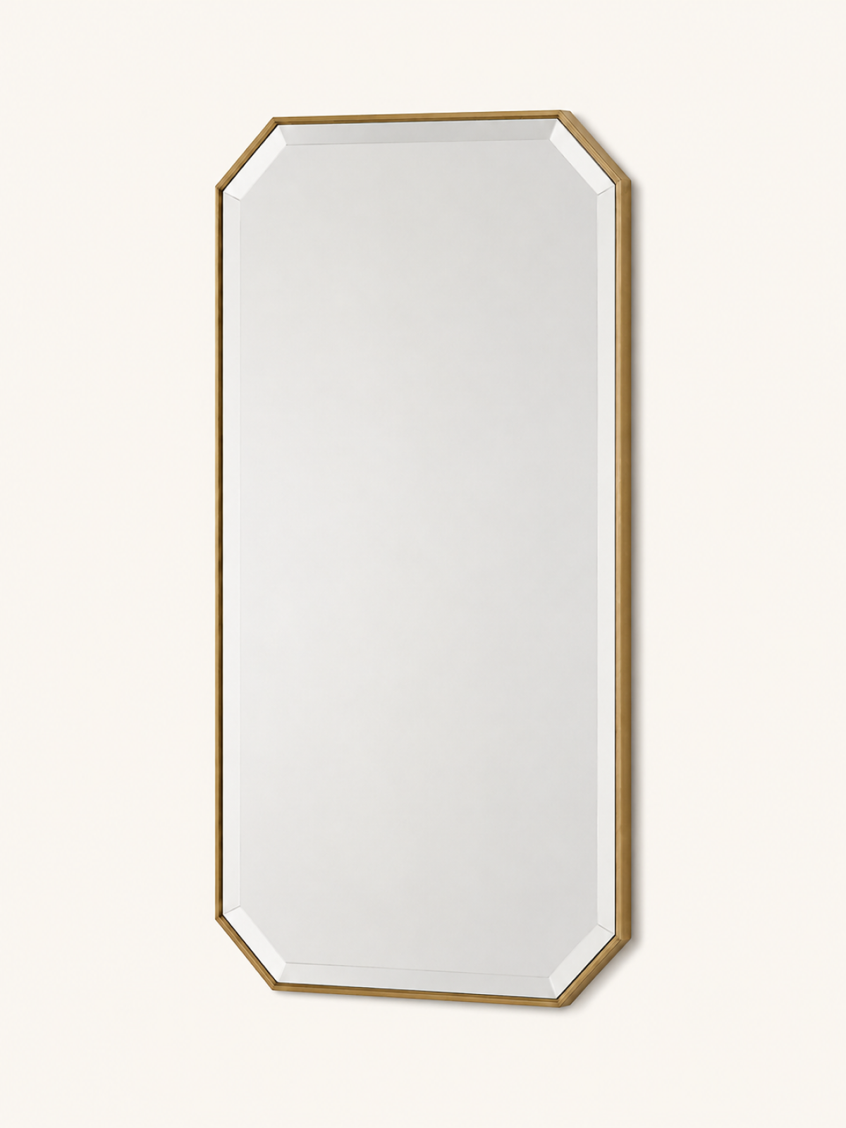 Bevel Brass Mirror