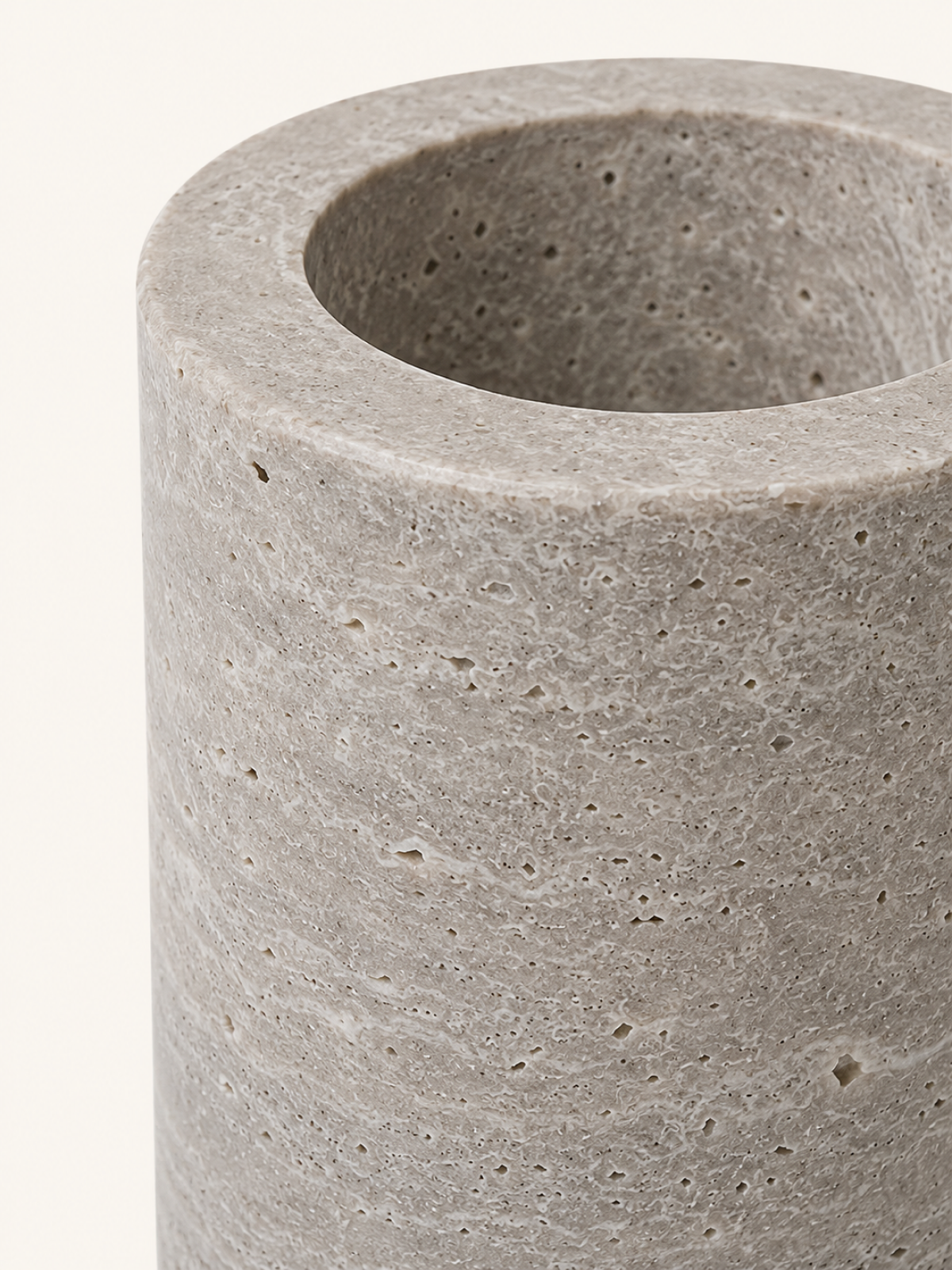 Pillar Stoneware Holder