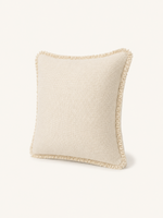 Fringed Cushion · Ivory