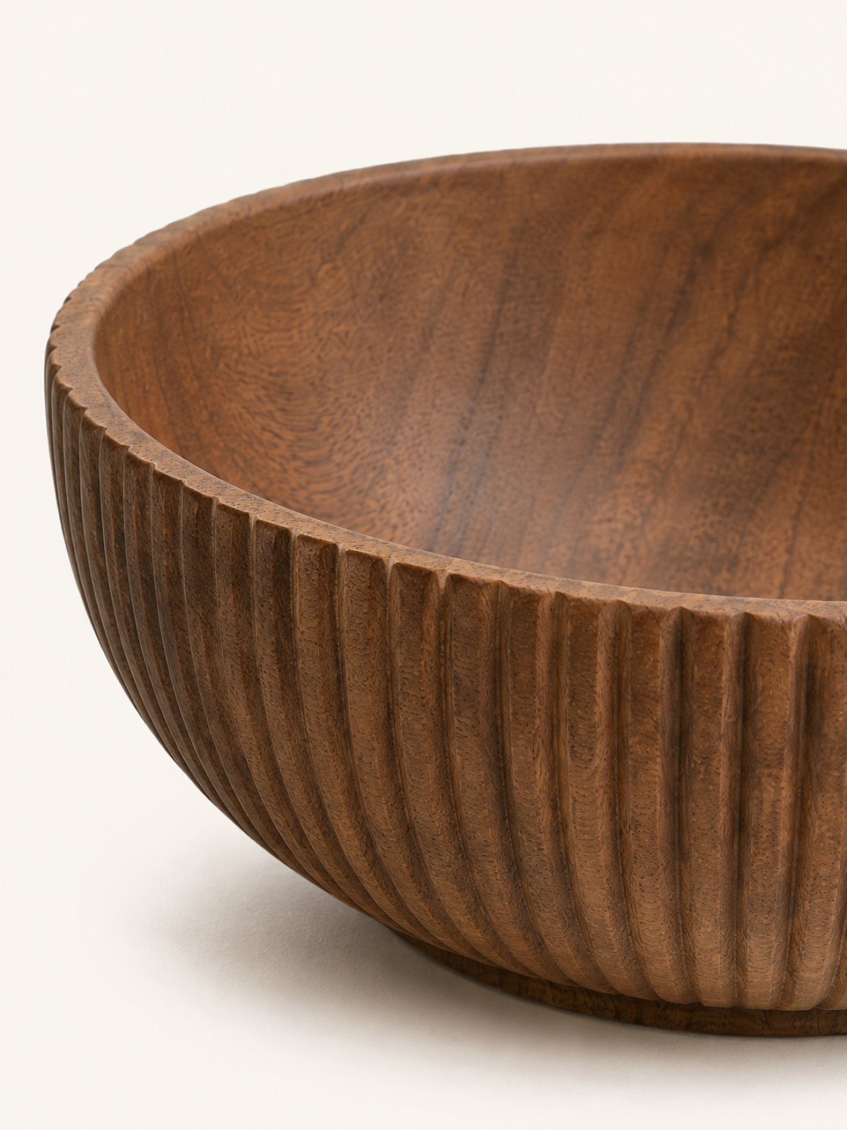 Rille Wooden Bowl