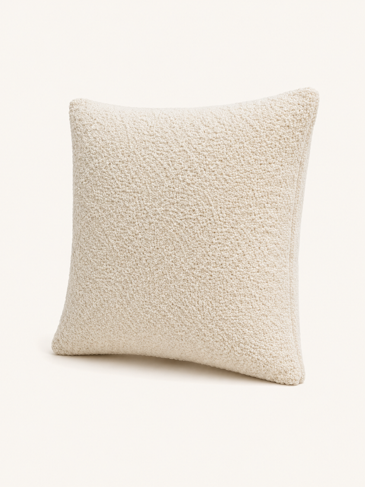 Boucle Cushion · Bone
