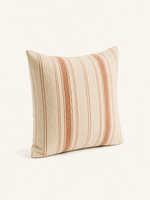 Striped Cotton Cushion · Clay