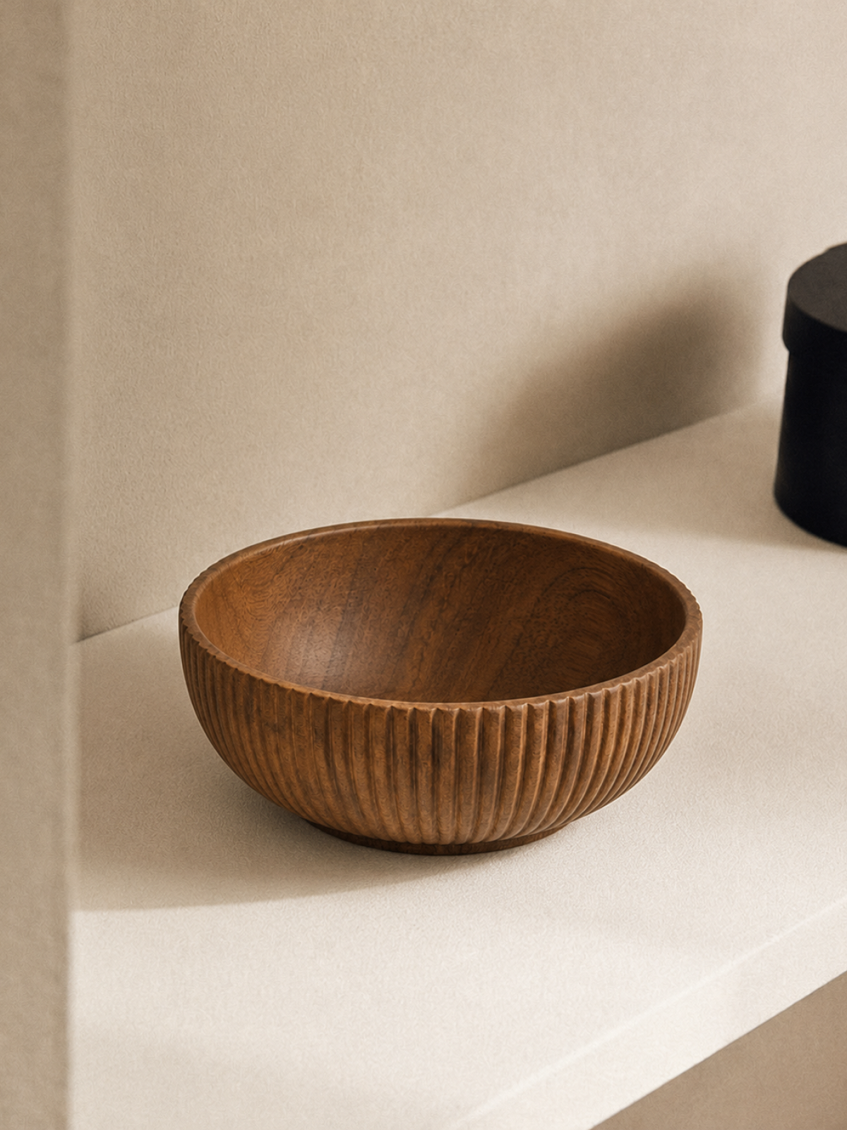 Rille Wooden Bowl