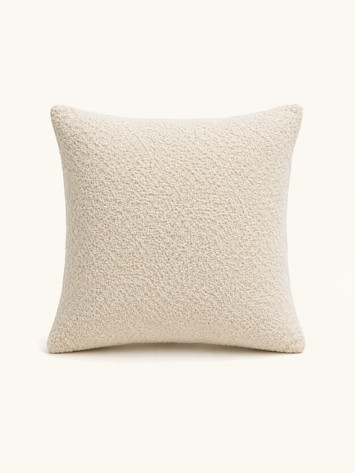 Boucle Cushion · Bone