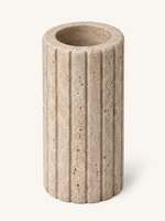 Ripple Travertine Vase