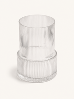 Ondine Ribbed Glass Vase