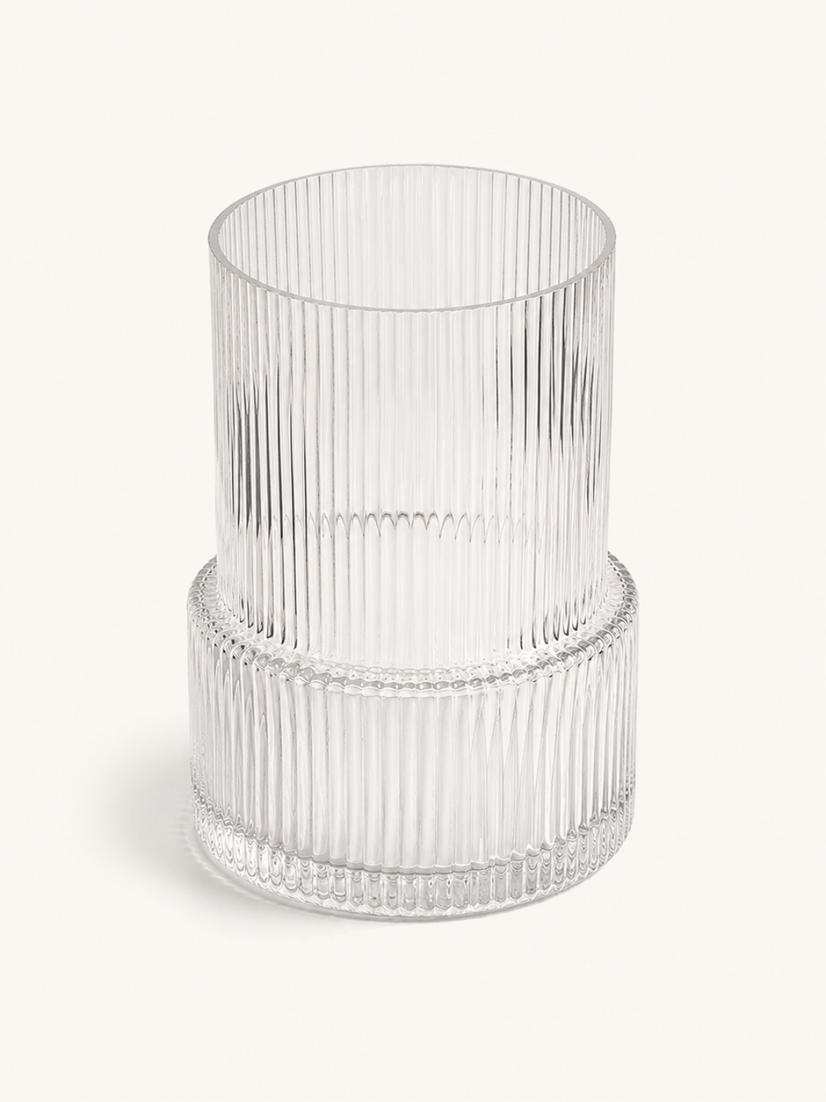 Ondine Ribbed Glass Vase