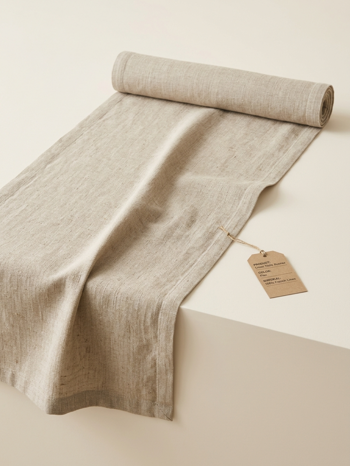 Linen Table Runner · Flax
