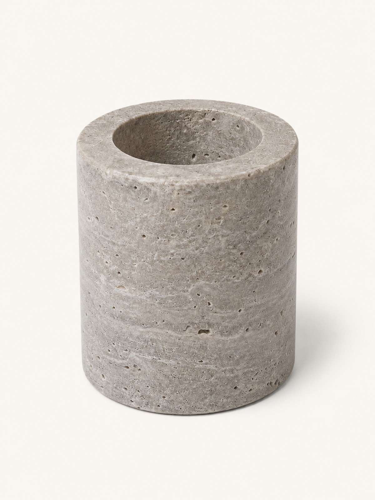 Pillar Stoneware Holder