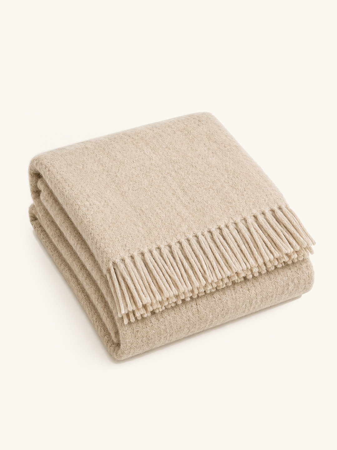 Alpaca Throw · Oat