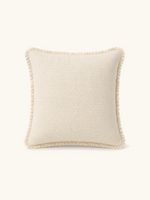 Fringed Cushion · Ivory