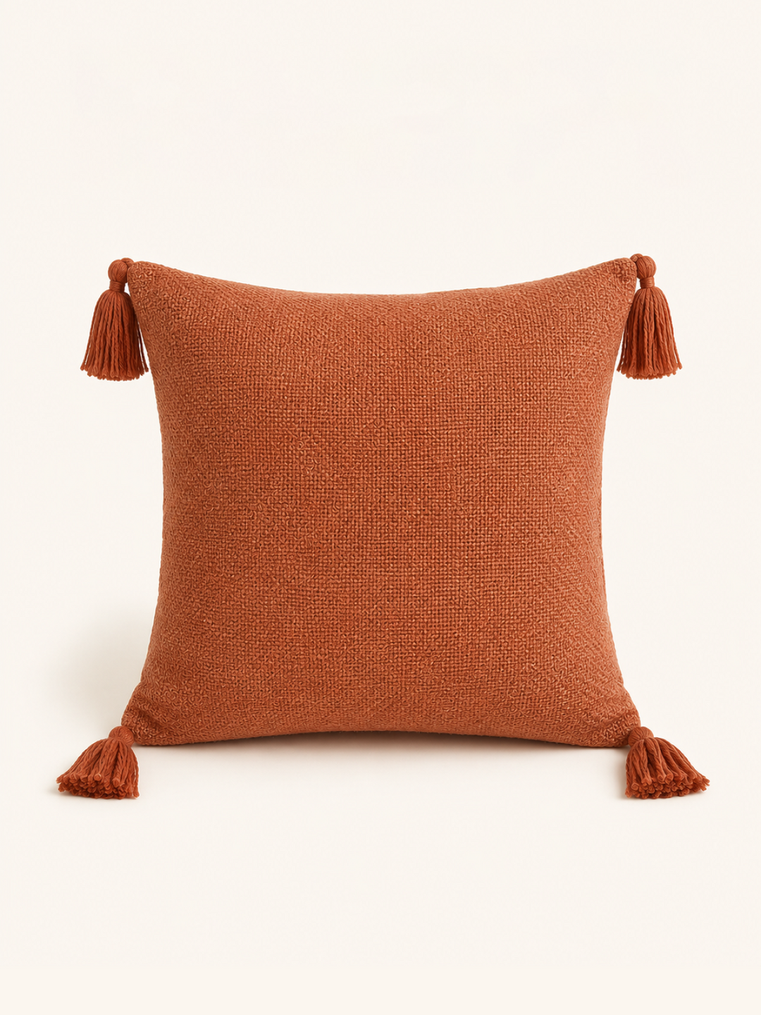 Tassel Cushion · Terracotta