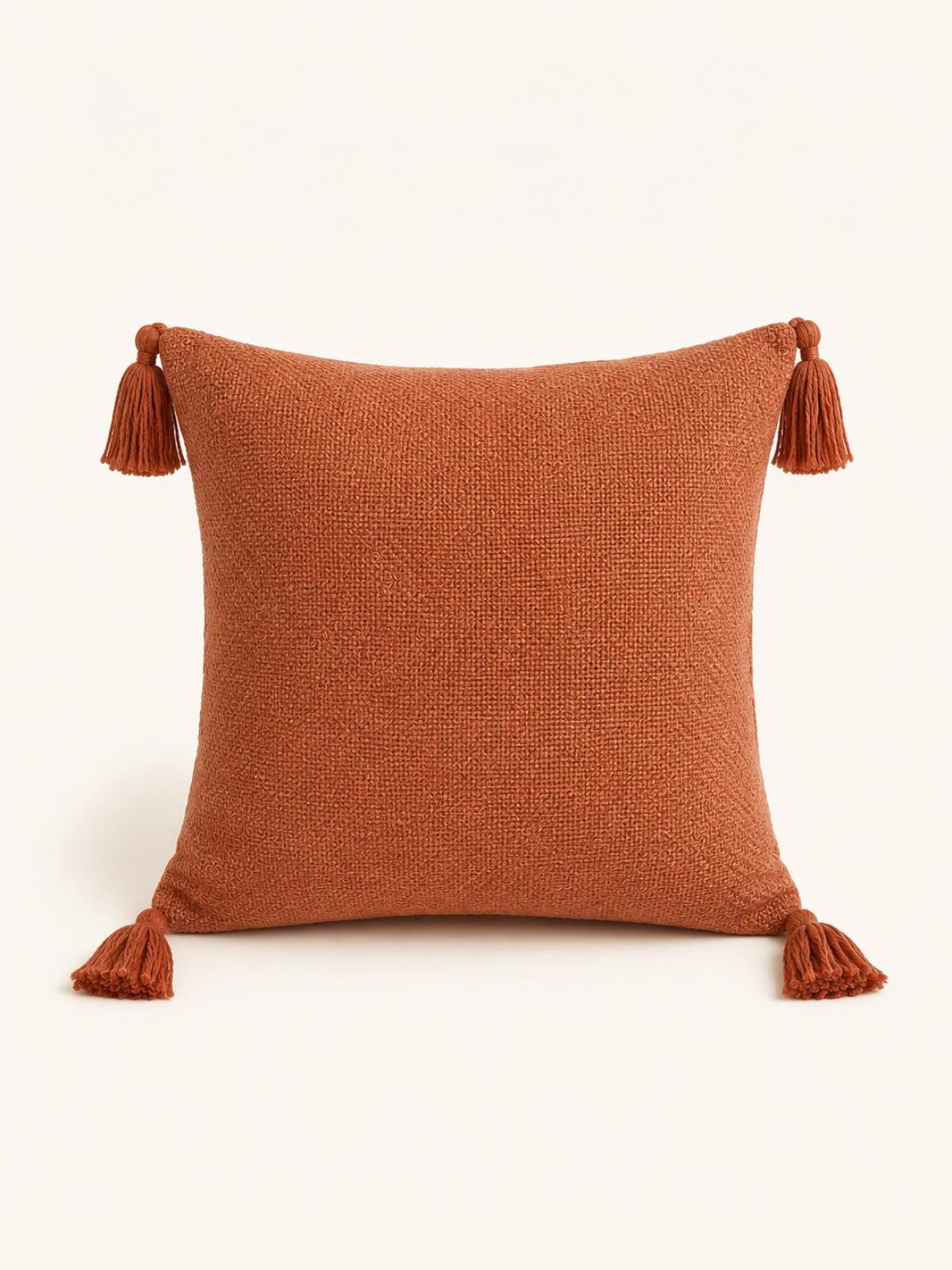 Tassel Cushion · Terracotta